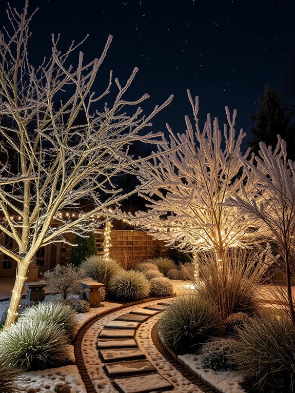 15 Winter Garden Decorations to Make Your Yard Shine 2 enchanting illuminated decorations