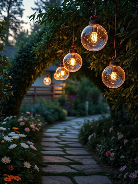 13 Outdoor Lighting Ideas for Romantic Garden Ambience 10 enchanting suspended luminous orbs