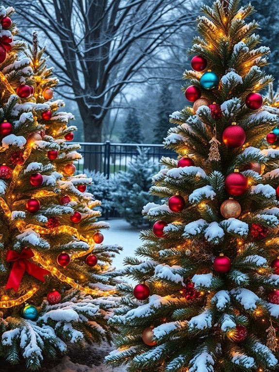 15 Winter Garden Decorations to Make Your Yard Shine 8 festive outdoor holiday decorations