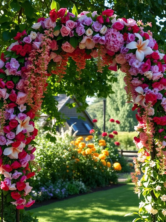9 Fairy Tale Garden Decorations for a Magical Space 7 floral adorned entranceways