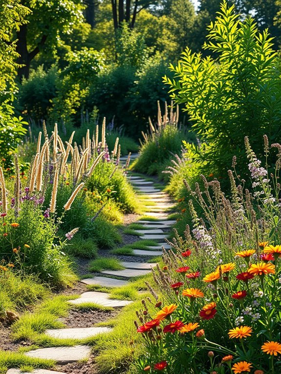 12 Boho Garden Paths and Walkways You’ll Want to Copy 10 floral and herbal pathways