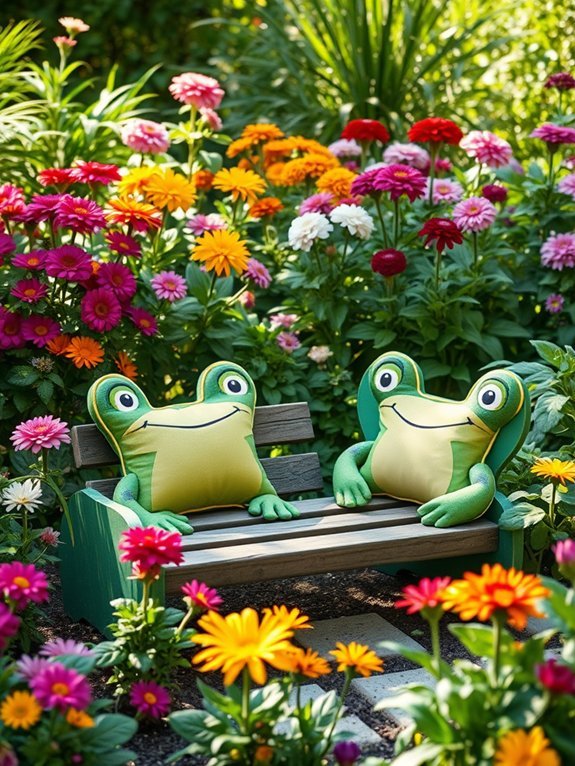 10 Frog-Themed Garden Decor Ideas for a Playful Yard 11 frog inspired seating arrangement design