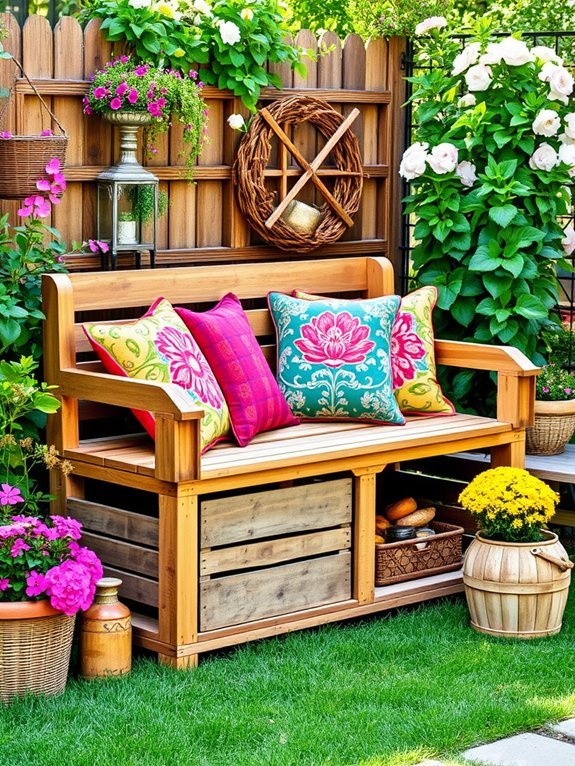12 Rustic Garden Furniture Ideas That Will Never Go Out of Style 10 functional wooden storage benches