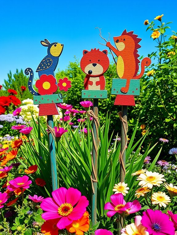 13 Fun DIY Garden Projects for the Whole Family 9 garden art decoration stakes