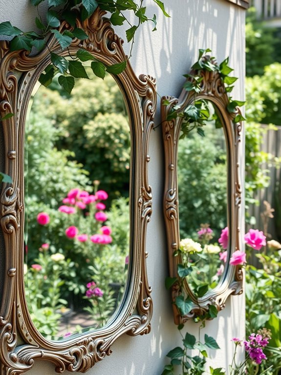 14 Budget-Friendly DIY Garden Decorations That Look Expensive 6 garden decorative mirrors ideas