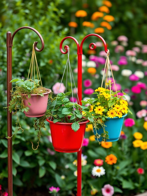 20 Stunning Garden Wall Art Ideas to Personalize Your Yard 18 garden hook display solutions