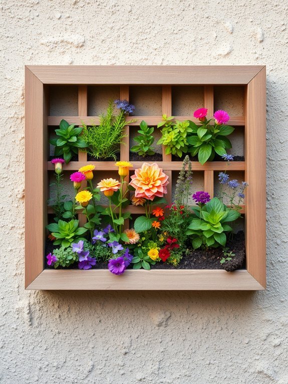 14 Vertical Garden Wall Ideas to Maximize Space 14 garden showcase with shadows