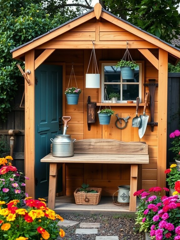 10 Essential Garden Decor Items Every Home Should Have 11 gardening tools organized neatly