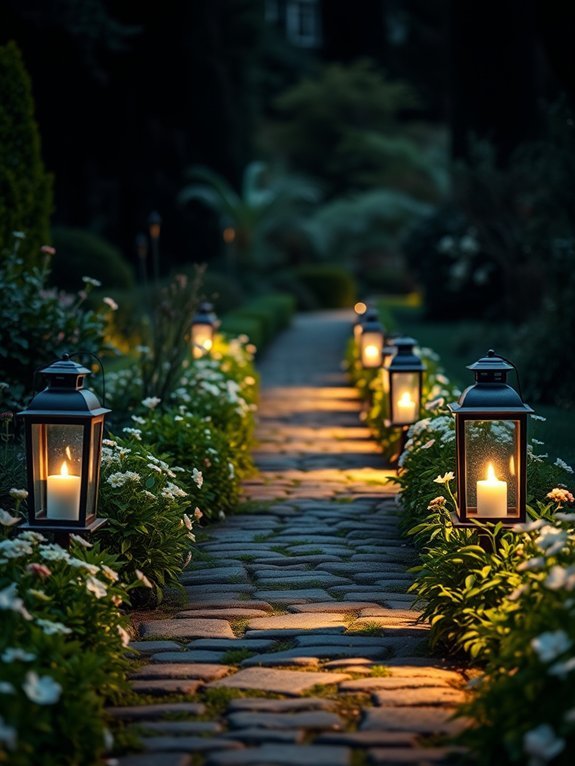 13 Outdoor Lighting Ideas for Romantic Garden Ambience 5 gentle illumination for pathways