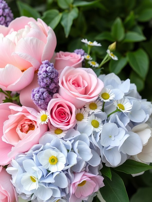 15 Stunning Flower Arrangements for Your Garden 6 gentle pastel flower beauty
