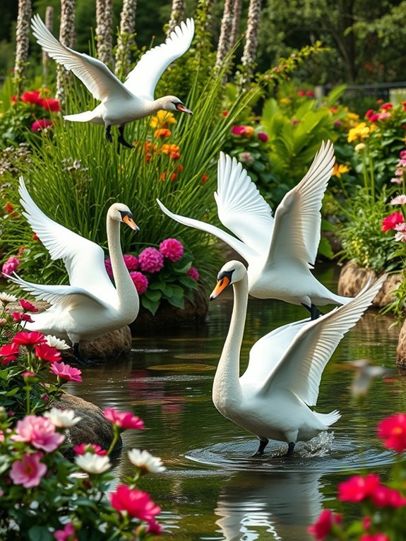 17 Elegant Garden Statues for a Timeless Look 13 graceful birds soaring high