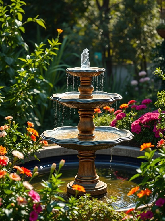 17 Tranquil Garden Water Features to Create a Relaxing Vibe 3 graceful outdoor water feature