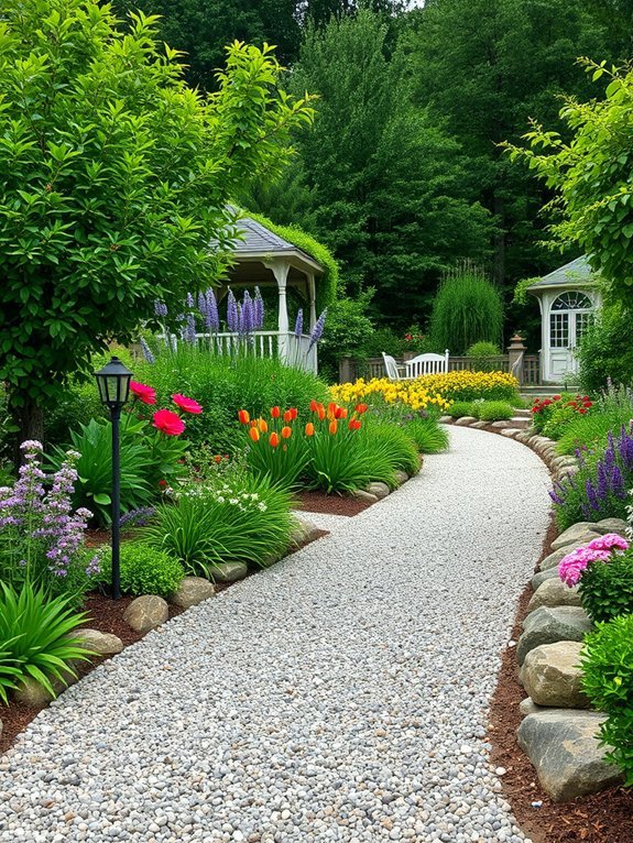 17 Stunning Garden Walkways to Inspire Your Yard Design 3 gravel pathway through garden