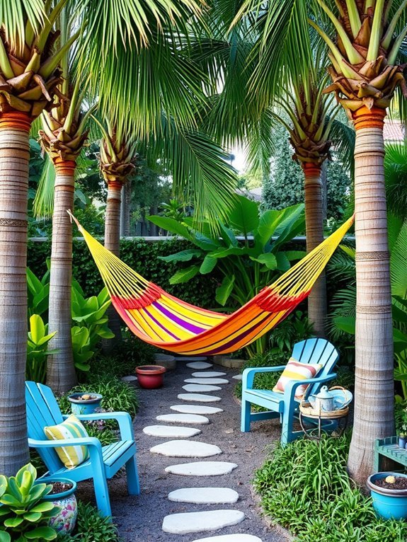 16 Coastal Garden Decor Ideas to Create a Beachy Vibe 13 hammock installation guide provided