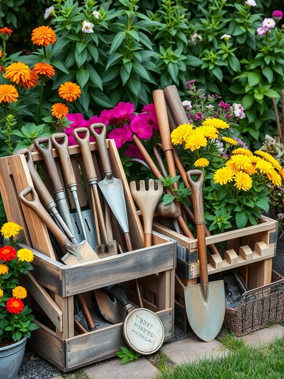 17 Rustic Wooden Garden Decor Ideas for a Timeless Look 18 handcrafted wooden garden tools