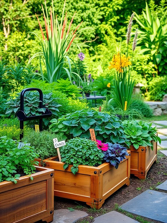 20 Green and Sustainable Garden Decor Ideas for the Eco-Conscious 8 herb and vegetable integration