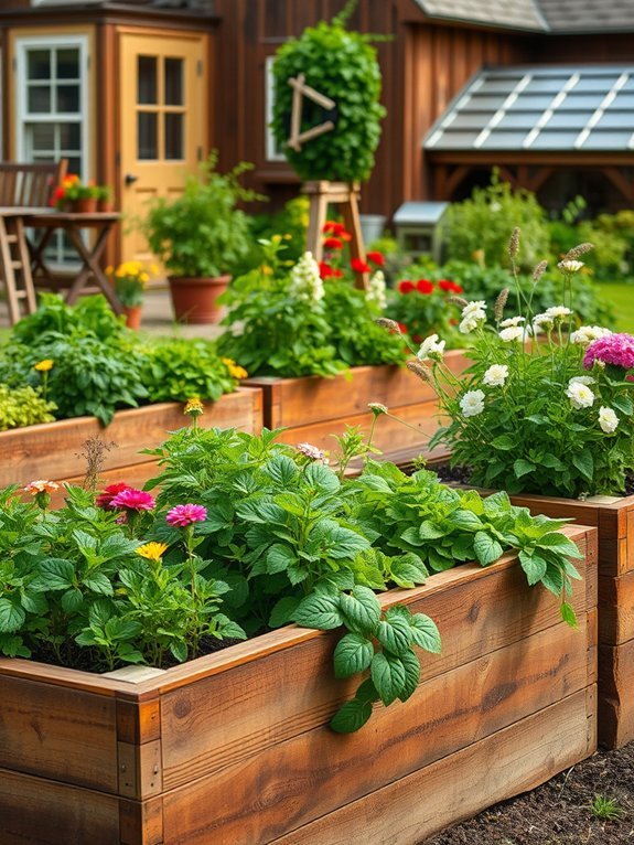 herb and vegetable planting