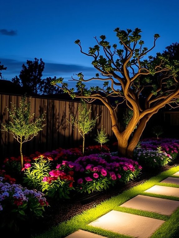 18 Modern Garden Lighting Ideas to Brighten Your Yard 4 highlighting features with spotlights