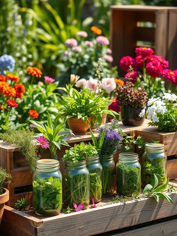 13 Amazing Outdoor Planter Ideas for Creative Garden Decor 3 homemade mason jar garden