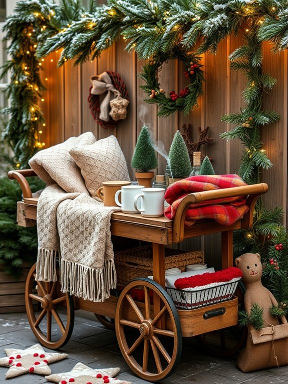 14 Cozy Winter Garden Decor Ideas for Cold Months 14 hot beverage station setup