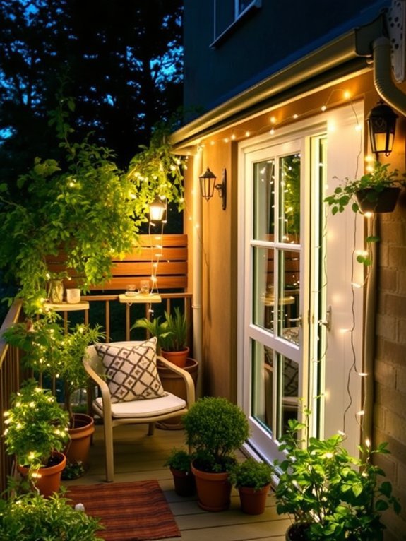 15 Perfect Garden Decor Ideas for Small Urban Spaces 13 illuminate for emotional ambiance