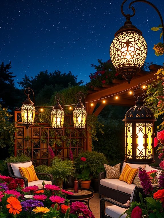 17 Beautiful Small Garden Decor Ideas for a Cozy Retreat 17 illuminate with garden lanterns