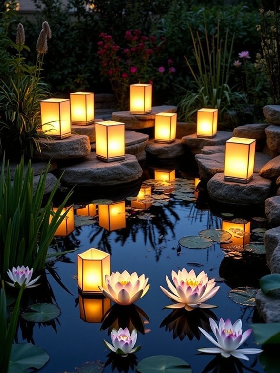 20 Garden Lighting Ideas to Illuminate Your Outdoor Space 11 illuminated aquatic decorations
