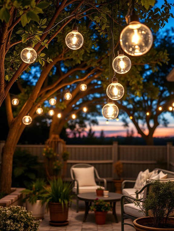11 Budget-Friendly Garden Lighting Solutions for Every Yard 9 illuminated decorative hanging orbs
