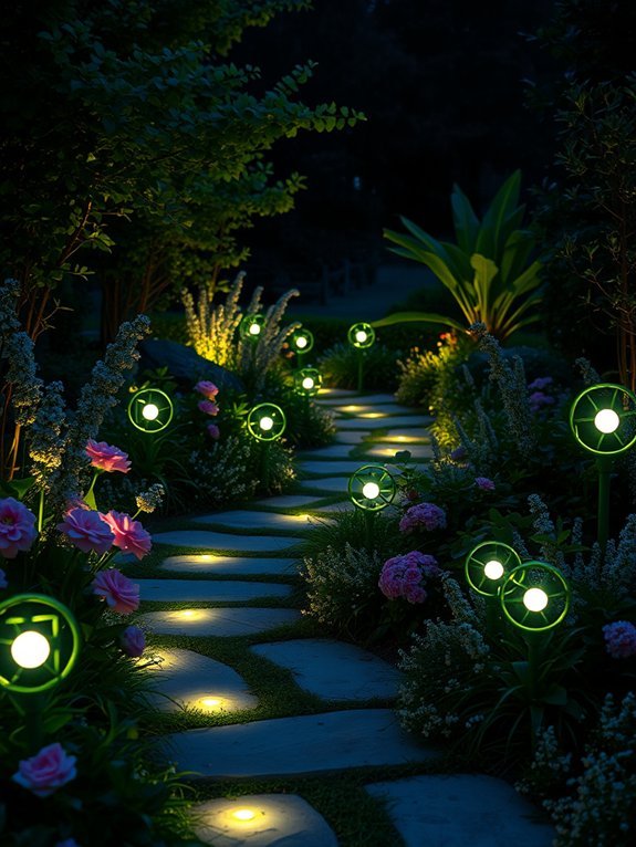 17 Beautiful Fairy Lights Ideas for a Magical Garden Look 18 illuminated nighttime pathways glimmer