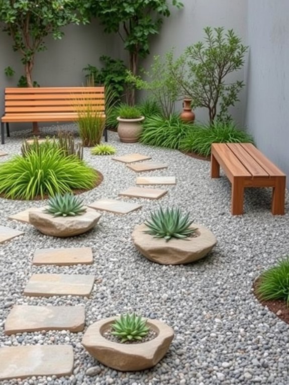 10 Minimalist Garden Decor Ideas for Small Gardens 8 incorporate gravel for texture