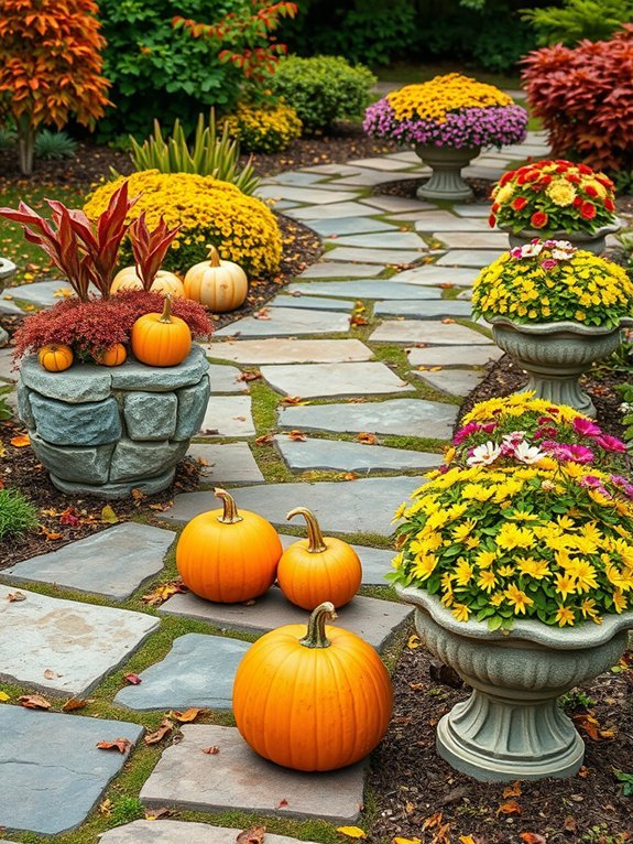 20 Fall Garden Decor Ideas to Celebrate Autumn 20 incorporate natural stone features