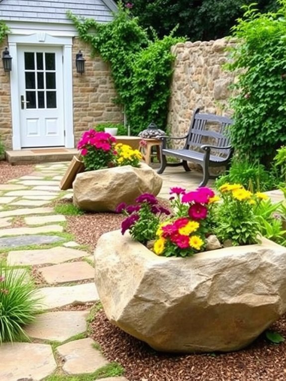 incorporate natural stone features