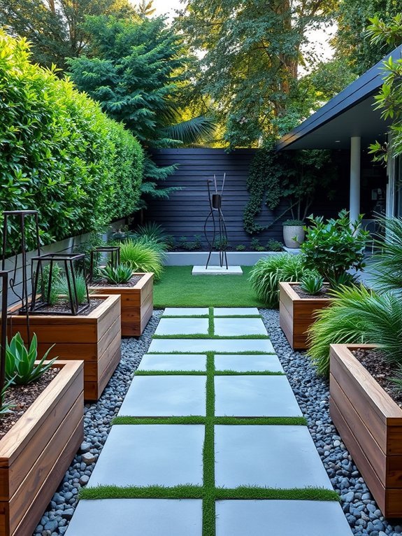 14 Minimalist Garden Decor Ideas for a Modern Backyard 10 incorporate shapes into decor