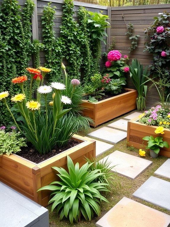 16 Ways to Make the Most of Your Small Garden With Decor 12 keep plants minimal and varied