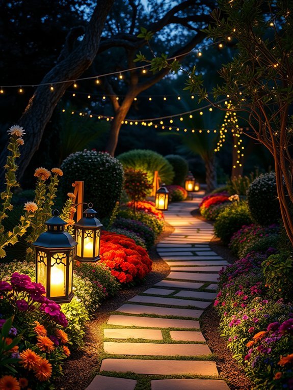 10 Creative Outdoor Dining Decor Ideas for Garden Parties 7 lantern lit walking trails