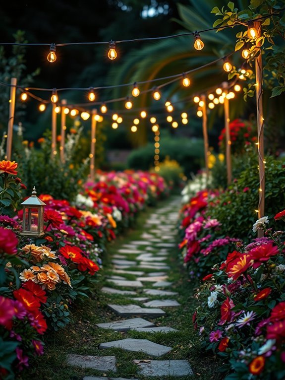 12 Flower-Lined Garden Path Ideas You’ll Love 13 magical illuminated fairy trail