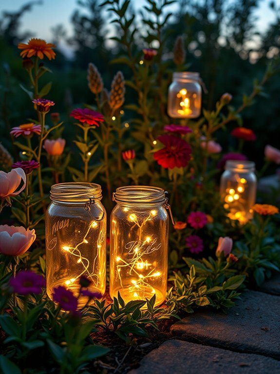 17 Beautiful Fairy Lights Ideas for a Magical Garden Look 9 magical illuminated jar decorations