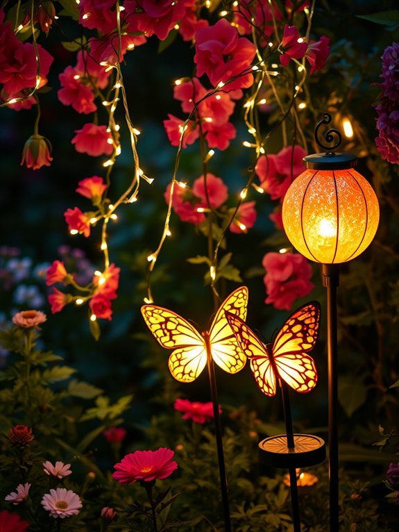 12 Butterfly Garden Decor Ideas for Nature Lovers 13 magical illumination elements