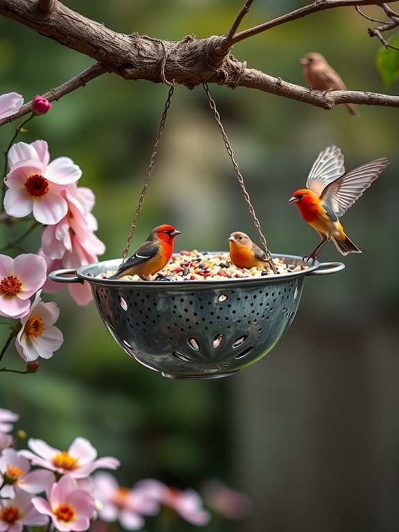 10 Creative Bird Feeder Ideas for Your Garden 7 metal dishwasher safe feeding tool