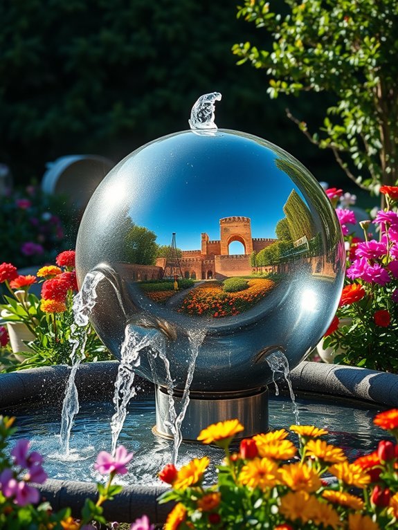 modern decorative water feature
