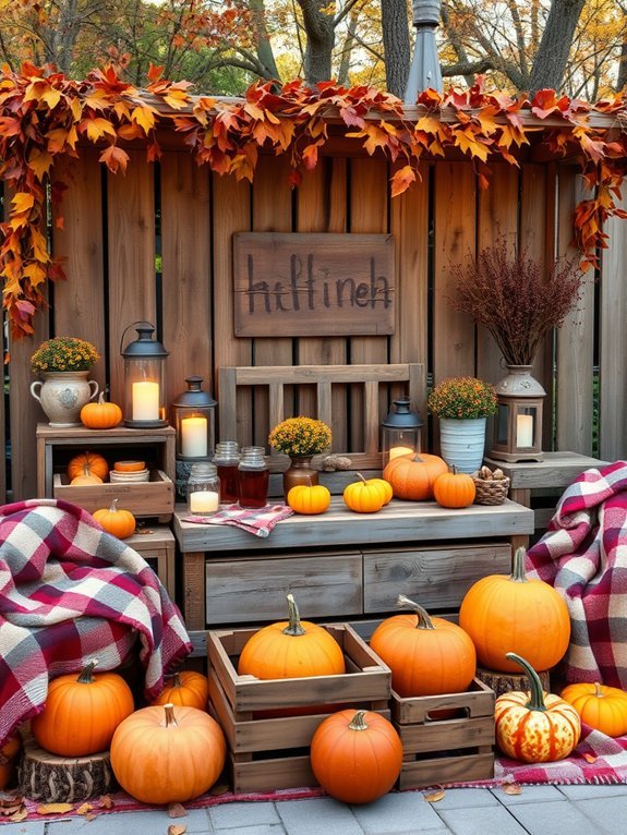 20 Fall Garden Decor Ideas to Celebrate Autumn 16 mulled cider serving setup