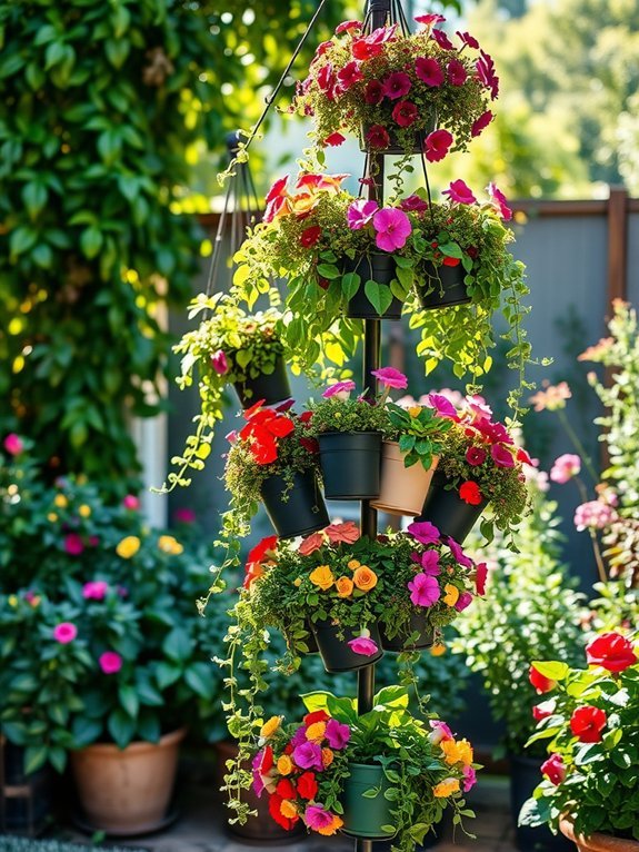 multi tiered plant display