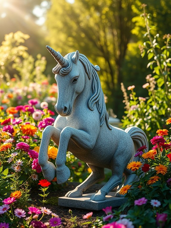 10 Unique Garden Statues You Won’t Find Anywhere Else 11 mythical unicorn garden sculpture