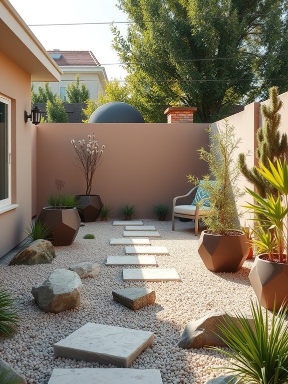 14 Minimalist Garden Decor Ideas for a Modern Backyard 5 narrow color selection strategy