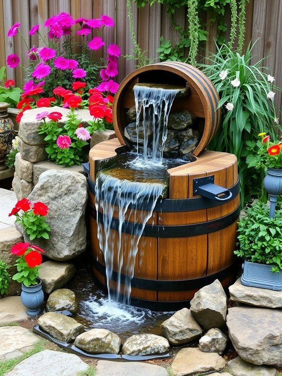 natural cascading wooden charm