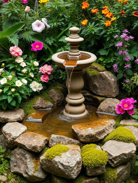 15 Creative Water Fountain Ideas for Your Garden 3 natural charm water feature