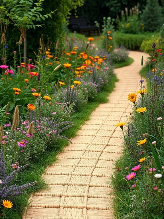 12 Boho Garden Paths and Walkways You’ll Want to Copy 6 natural fiber pathways created