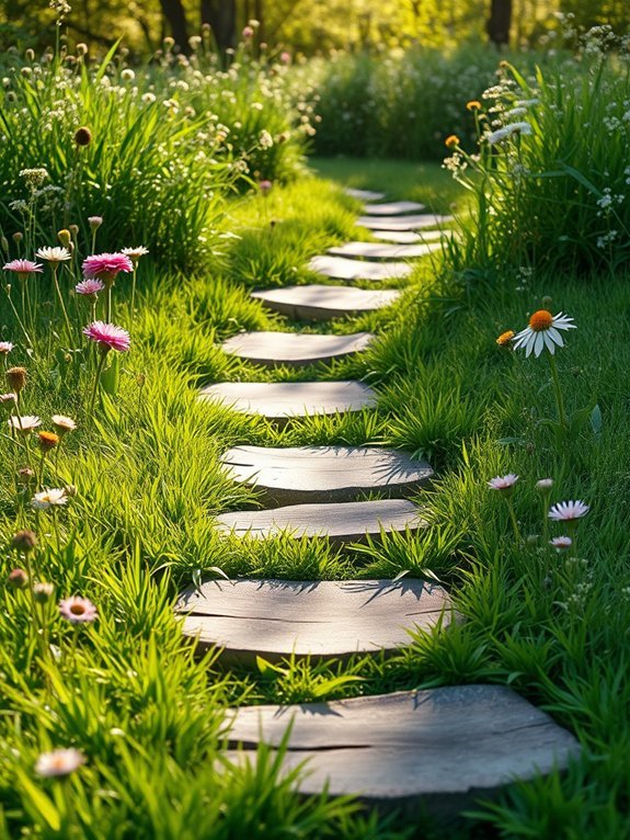 12 Creative Pathway Ideas for Your Garden’s Unique Look 2 natural garden path stones