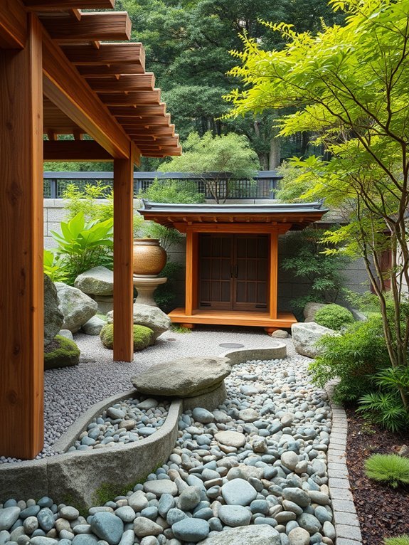 15 Unique Zen Garden Decor Ideas for Tranquility 11 natural organic wood materials