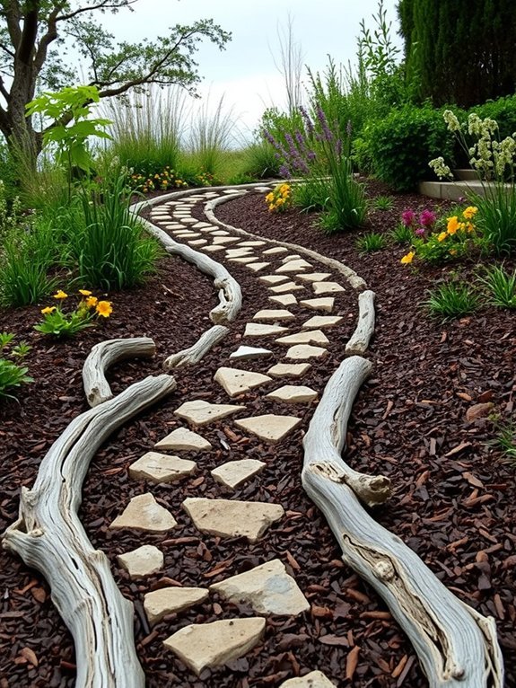 12 Boho Garden Paths and Walkways You’ll Want to Copy 12 natural pathway materials choice